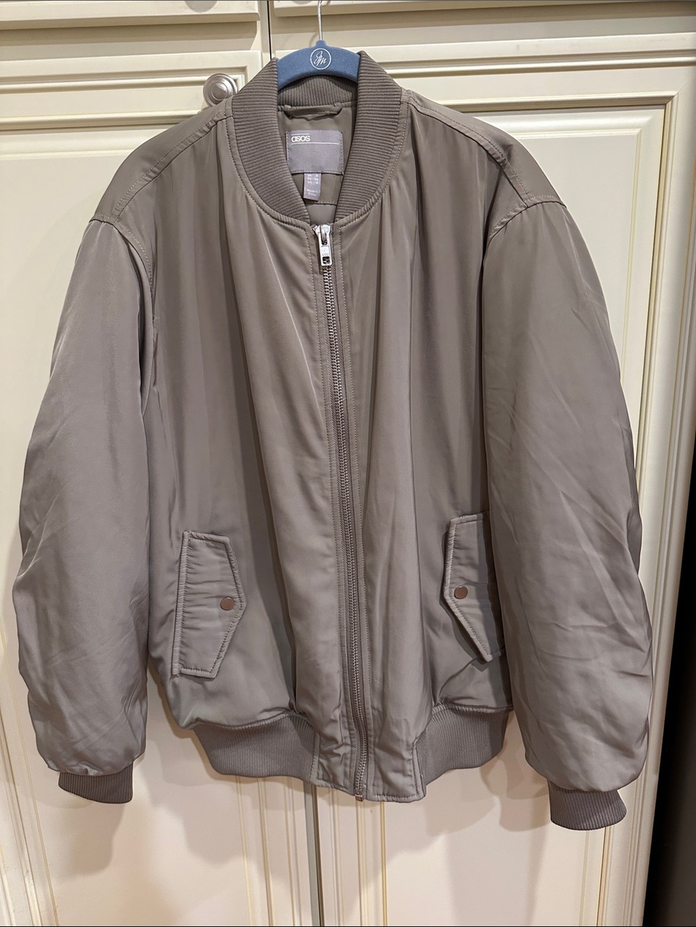 ASOS Taupe Bomber Jacket (women)